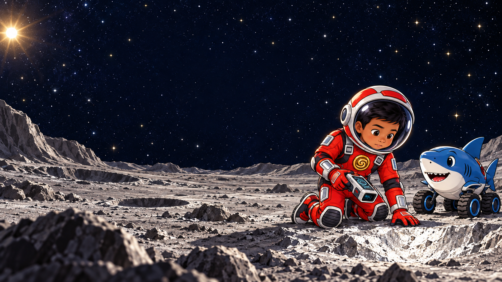 Gavin and his crew set out on a space adventure
